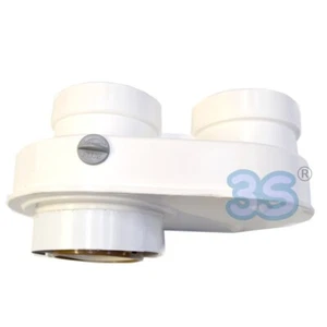 Rauchverschraubung doppelt für Warmwasserbereiterschlauch TOP S wasserdichte Kammer - Bild 1 von 3