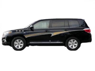 Racing Stripe Car Side Sticker For Toyota Highlander Graphics Waist Line Decal Foto 1 de 4