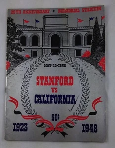 CFB 1948 11/20 Stanford at California Football Game Program - The Big Game - Picture 1 of 2