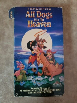 All Dogs Go to Heaven VHS 1989 original  - Image 1 of 3
