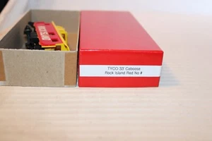 HO Scale Tyco, Caboose, Rock Island, Red & Yellow, Built No # - Picture 1 of 4