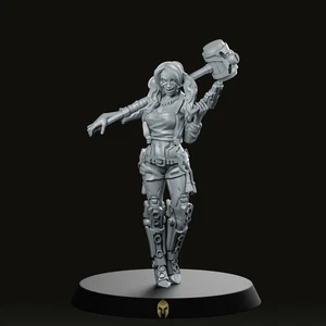 Harpy Queen Cyberpunk Miniature Shadowrun Neon City Overdrive - Picture 1 of 6