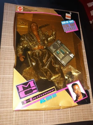 Vintage Mattel 1991 MC Hammer Action figure Doll in Gold Outfit & Boom Box NRFB - Image 1 of 4