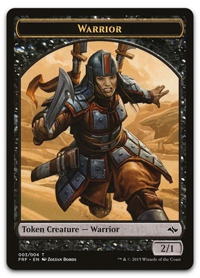 Warrior Token #3 (NM) Fate Reforged FRF Magic MTG - Image 1 of 2