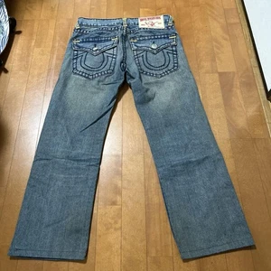 True Religion Billy Super T Denim Light Blue Men size 32 Straight Fit Made in US - Picture 1 of 12
