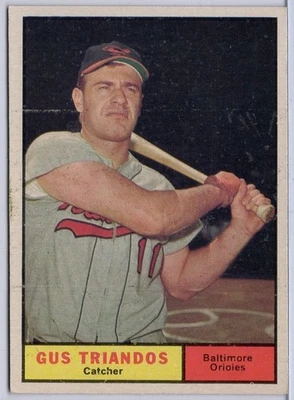 1961 Topps No140 Gus Triandos в ОТЛИЧНОМ состоянии товара Orioles - Изображение 1 из 2