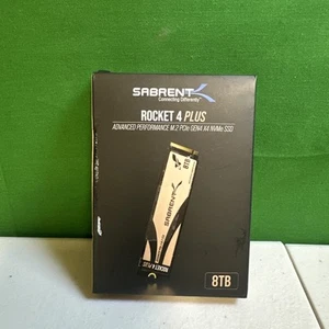 SABRENT 8TB Rocket 4 Plus NVMe 4.0 Gen4 PCIe M.2 Internal SSD Extreme (New) - Photo 1/4