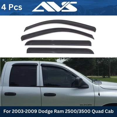 AVS Vent Visors Rain Guards for 2003-2009 Dodge Ram 2500/3500 – Window Deflector - Image 1 of 4