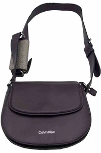NWT! CALVIN KLEIN Handbag Bella Saddle Crossbody Shoulder Handbag Purse Purple - Picture 1 of 5