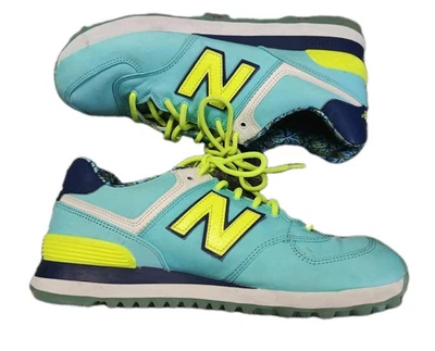 Size 8.5 -  New Balance 574 Luau Pack Sneakers Blue and Green - Изображение 1 из 4