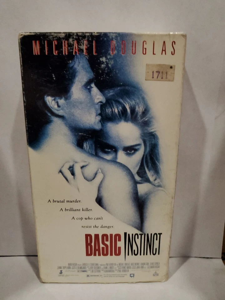 Basic Instinct (1992) VHS Drama Erotic Thriller Michael Douglas Sharon Stone - Image 1 of 1