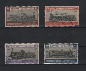 EGYPT 1933 INT'AL RAILWAY CONGRESS, CAIRO SET USED STAMPS - Picture 1 of 1