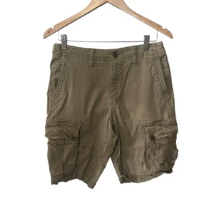 American Eagle Shorts Tan Flex Khaki Cargo Casual Beach Vacation Work Golf 30 - Picture 1 of 8