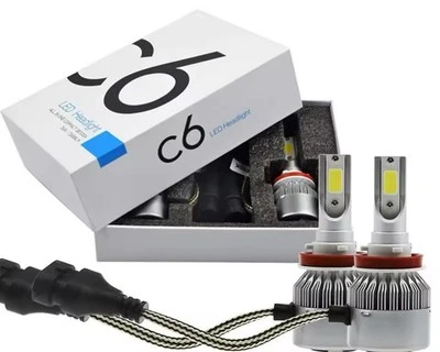 H7 LED Headlight Bulb C6 36W 3800LM Super Bright 6000K White - Image 1 of 4
