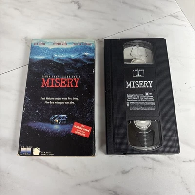 Misery VHS 1991 Stephen King Vintage Horror Film Foto 1 de 4