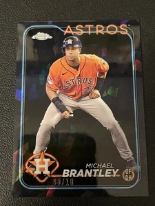 MICHAEL BRANTLEY 2024 TOPPS CROMO ZAFFIRO #381 RIFRATTORE NERO #/10 ASTROS - Foto 1 di 6