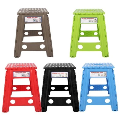 Home Folding Stool Portable Anti Slip for Kids and Adults with Carrying Handle - Image 1 of 4