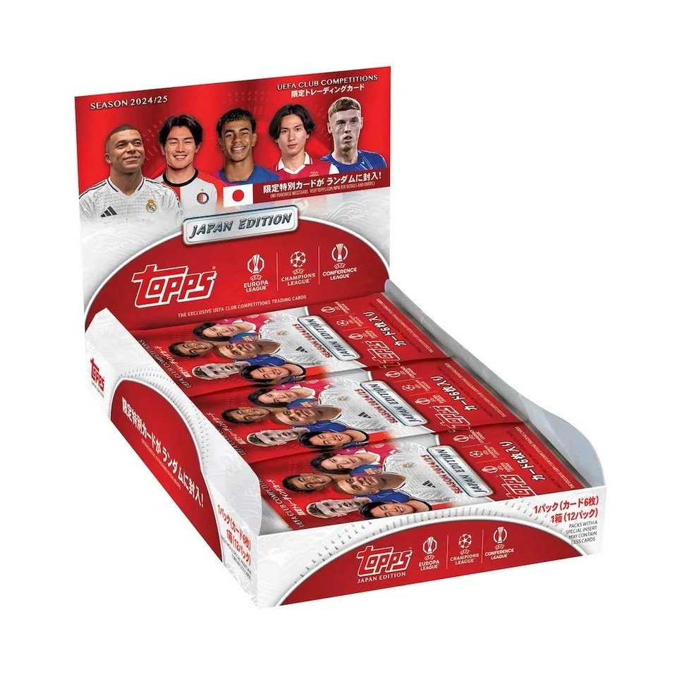 2025 TOPPS UEFA JAPAN EDITION Football Soccer Cards Box Factory