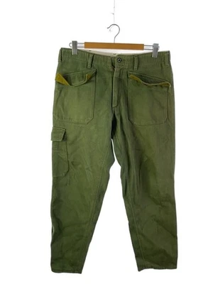 Mens Engineered Garments Engineered Garments Bottom 34 Cotton GRN Solid - Image 1 of 4