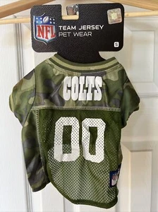 NFL Team Jersey Dogs/cats Pet Wear Indianapolis Colts S licensed Camo New Small - Picture 1 of 3