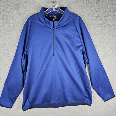 Nike Mens 1/4 zip Size 2XL Therma Training Top Shirt Long Sleeve DM1108-492 - Image 1 of 4