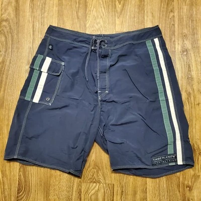 Pantalones Cortos Timberland Vintage Y2K Hombres Grandes Azul Serie Deportiva Natación Aire Libre Foto 1 de 4