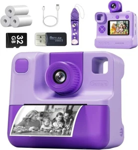 Instant Print Camera for Kids, 1080P Cameras Instant Print,HD Selfie Digital Vid - Picture 1 of 9