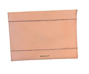 Rebecca Minkoff Leather Leo Envelope Clutch in Pink