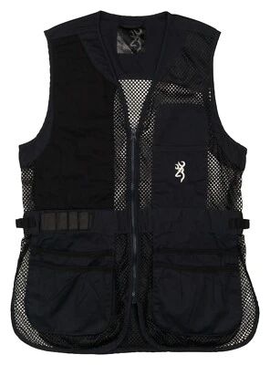 Browning Women's Trapper Creek Mesh Shooting Vest Black/Navy 3050699504 XL - Image 1 of 2