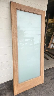 New One Lite White Laminated Glass Mahogany French Door - Image 1 of 2