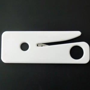 1 PCS ELYSAID SEATBELT CUTTER SEAT BELT CUTTER SAFETY KNIFE SHARP WHITE - Bild 1 von 5