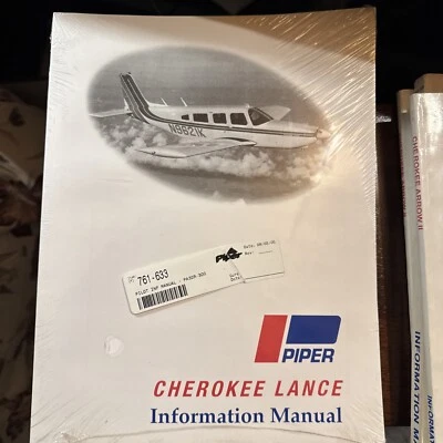 Manual de información del piloto Piper Cherokee Lance Foto 1 de 2