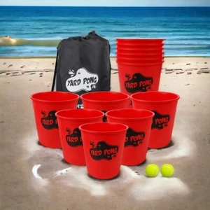 Juegoal Outdoor Yard Games Set with Durable Buckets and Balls Toss Game - Picture 1 of 2