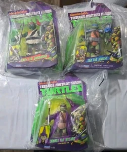 2014 TMNT Teenage Mutant Ninja Turtles Nickelodeon 4 LARP FIGURES SEALED & NEW - Picture 1 of 10