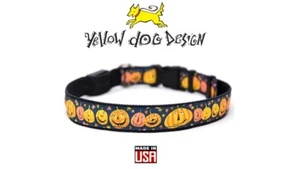 "Pequeño Halloween Perro Cachorro Cuello Otoño Feliz Tallado Calabaza Fiesta 10""-14"" Cuello - Imagen 1 de 2