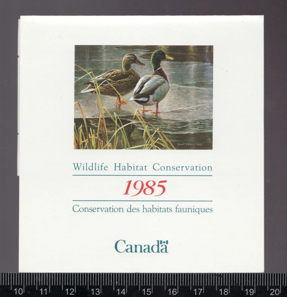 1985 #FWH1 Canada Federal Wildlife Habitat Conservation stamp MNH Cv$20 - Image 1 of 1