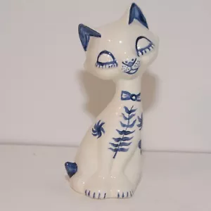 Vintage Long Neck Cat Hand Painted JML - Picture 1 of 8