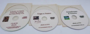Homesteading DVD Set of 3 Greenhouses Nurseries Canning Preserving Traps Snares - Picture 1 of 5