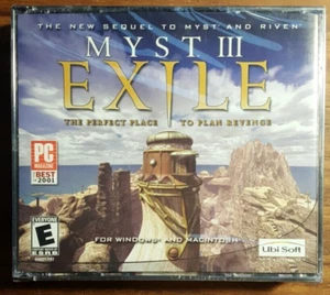 Myst III Exile Windows Macintosh CD ROM Video Game 2001 Ubisoft SEALED - Picture 1 of 2