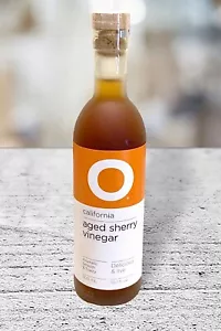 O California Aged Sherry Essig Delicious & Live 10,oz 6% Säure mit Aprikose - Bild 1 von 2
