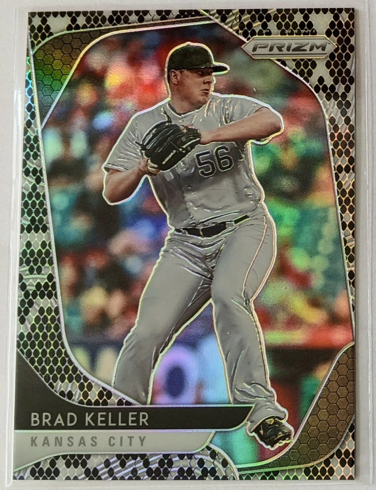 2020 Prizm Baseball Brad Keller Snakeskin /50 Kansas City Royals
