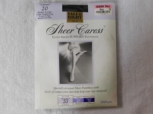 Worthington Pantyhose Sheer Caress Extra Sheer Support Navy Size Queen Tall - Picture 1 of 6