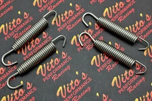 4 x Vito's STAINLESS STEEL swivel exhaust pipe springs Banshee 1987-2006 NEW - Picture 1 of 2
