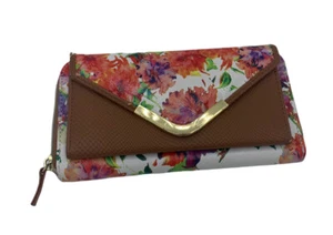 Apt. 9 Colorful Floral Faux Leather Wallet - Picture 1 of 7