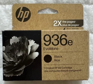 HP 936e EvoMore Czarny atrament 4S6V6LN Oryginalny OEM Zapieczętowane pudełko detaliczne Darmowa wysyłka - Zdjęcie 1 z 14