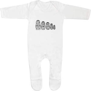 'Russian Matryoshka Dolls' Baby Romper Jumpsuits / Sleep suits (SS002810)