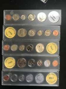 5 1996 U.S. MINT PROOF SETS HAPPY BIRTHDAY ISSUE - Picture 1 of 2