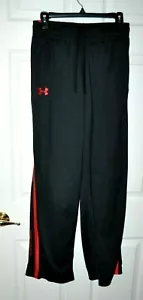 Men’s Under Armour Running, Lounge, or Track Pants Size Medium -Black and Red - Picture 1 of 7