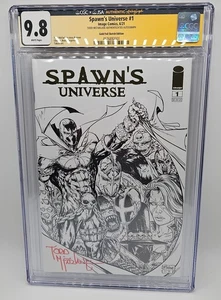 SPAWN'S Universe #1 GOLD FOIL VARIANT Signed by Todd MCFARLANE CGC 9.8 - Picture 1 of 4