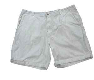 Tommy Bahama Herren creme elfenbein Basic flache Vorderseite 7" Innennaht Chino Shorts-Größe 40 - Bild 1 von 7